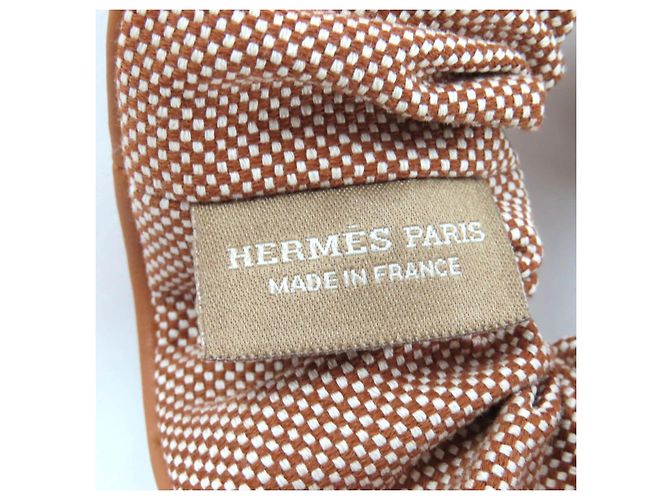 Hermès Shush Claudia Plan Air Serie Baumwoll- und Schafsledergürtel Golden Metallisch - Ansicht 7