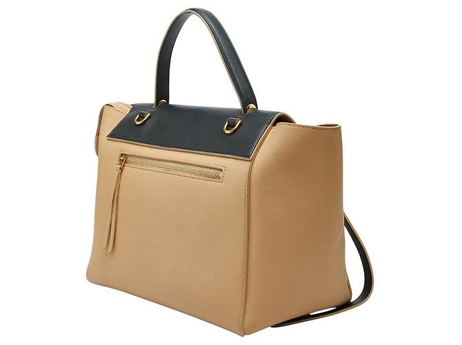 Belt Bag Céline Bolsa de Cinto de Couro Celine, bolsa 2 em 1 Marrom Bege - vista 2
