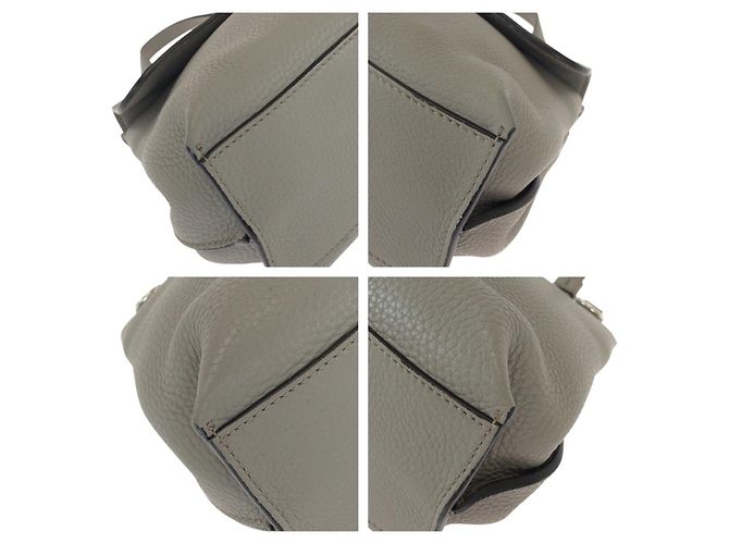 Borsa a mano 2 in 1 in pelle Gucci Bamboo Grigio - vista 3