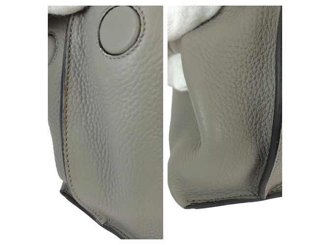 Borsa a mano 2 in 1 in pelle Gucci Bamboo Grigio - vista 5