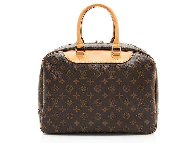 Vintage Monogramm Canvas Deauville Tasche von Louis Vuitton Braun - Ansicht 3