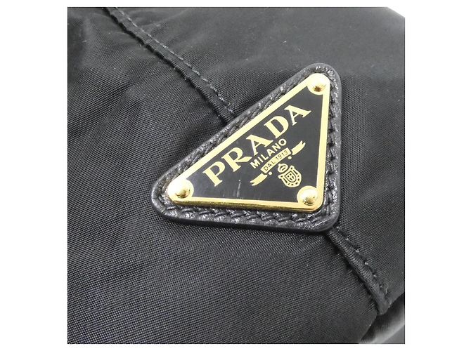 Prada 1BG052 Jacquard Fiocco Tasche Schwarz - Ansicht 5