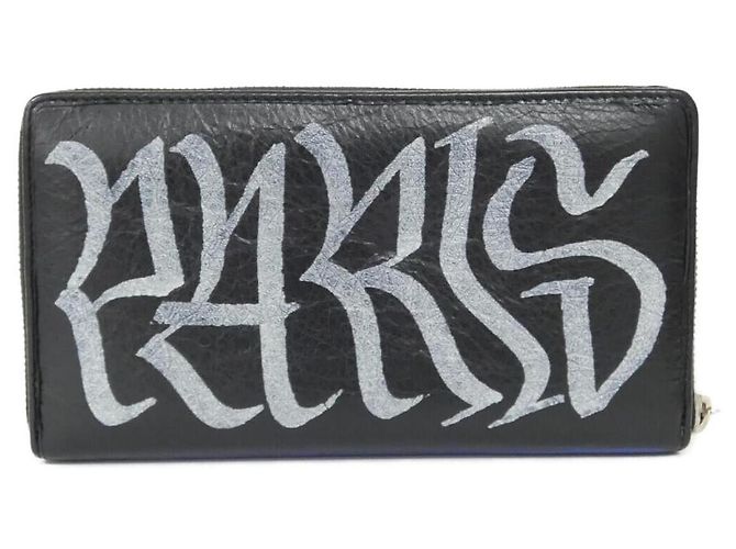 Balenciaga Leder Langbörse Schwarz - Ansicht 2