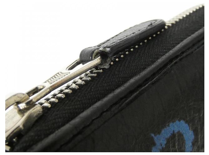 Balenciaga Leder Langbörse Schwarz - Ansicht 4