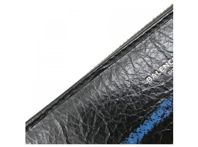 Balenciaga Leder Langbörse Schwarz - Ansicht 5