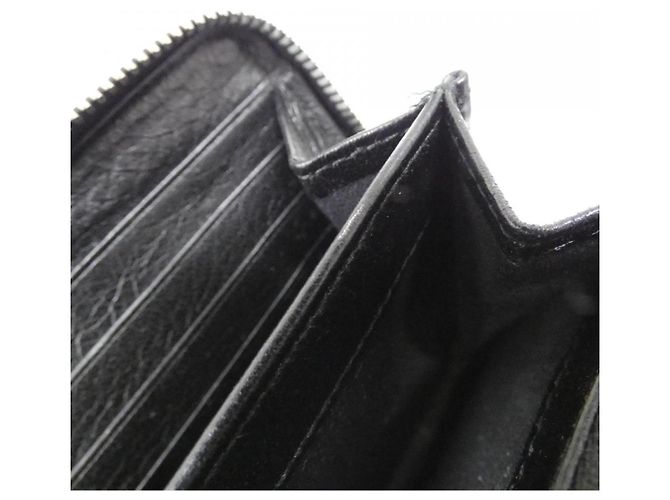 Balenciaga Leder Langbörse Schwarz - Ansicht 7