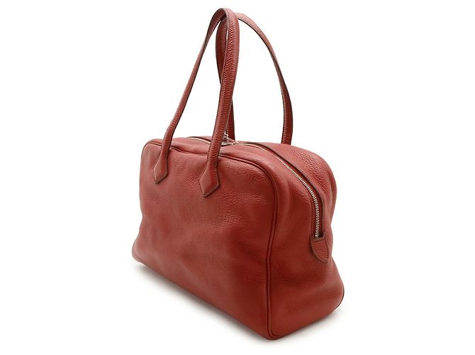Borsa Hermès Victoria 35 Rossa Rosso - vista 2