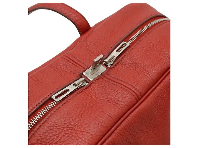 Borsa Hermès Victoria 35 Rossa Rosso - vista 7