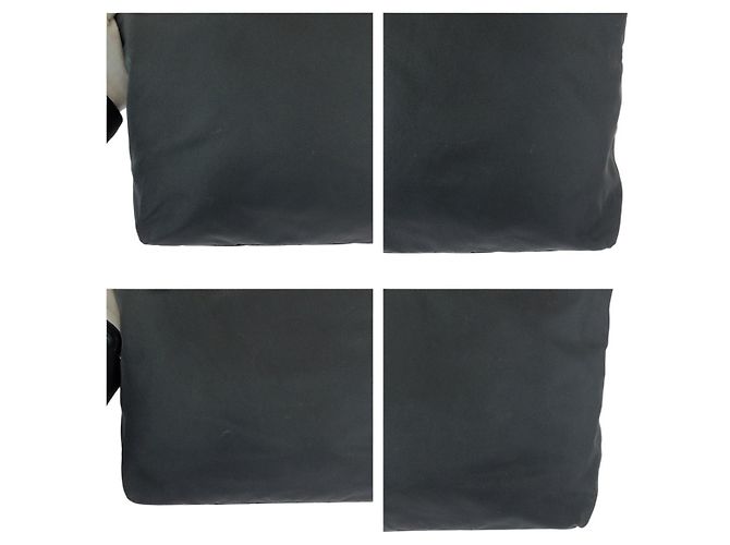 Bolsa de ombro em nylon tessuto com logo triangular Prada Preto - vista 5