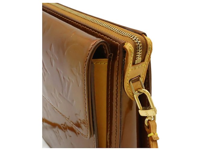 Borsa a spalla Mott in Monogram Vernis di Louis Vuitton Metallico Bronzo - vista 4