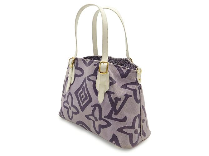 Borsa 2 in 1 in tela Tahitienne PM di Louis Vuitton Porpora - vista 2