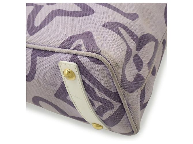 Borsa 2 in 1 in tela Tahitienne PM di Louis Vuitton Porpora - vista 3