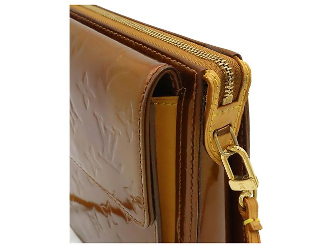 Borsa a Spalla Mott Monogram Vernis Louis Vuitton D'oro Metallico - vista 4