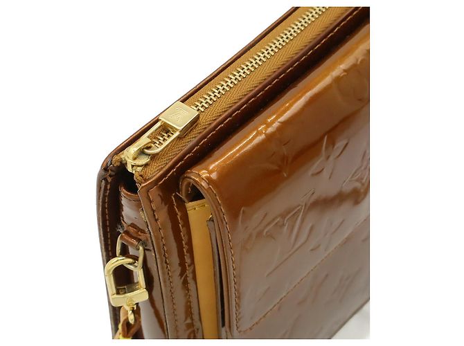 Borsa a Spalla Mott Monogram Vernis Louis Vuitton D'oro Metallico - vista 6