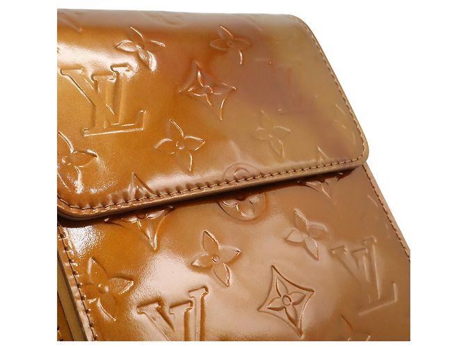Borsa a Spalla Mott Monogram Vernis Louis Vuitton D'oro Metallico - vista 8