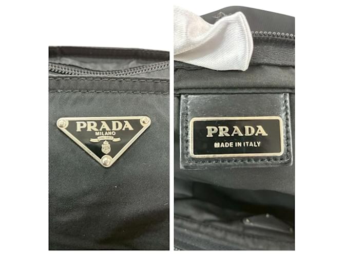 Borsa a Spalla in Nylon Prada Nero - vista 6