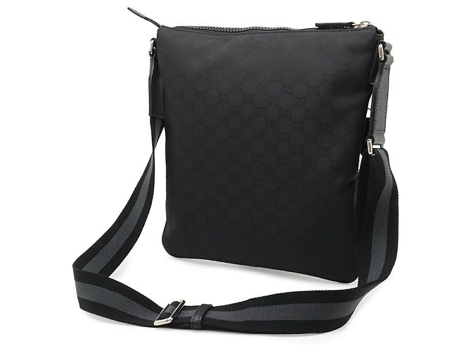 Borsa a Spalla in Nylon GG Gucci Nero - vista 2