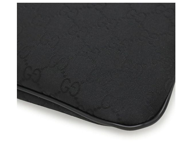 Borsa a Spalla in Nylon GG Gucci Nero - vista 3