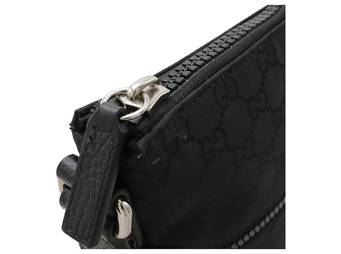 Borsa a Spalla in Nylon GG Gucci Nero - vista 4