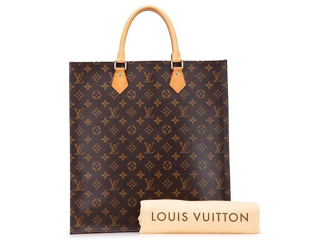 Borsa Monogram Sac Plat Louis Vuitton Metallico Bronzo - vista 10