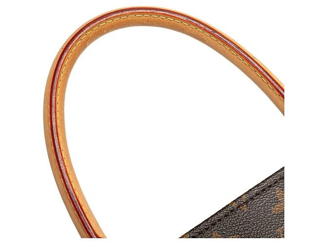 Borsa Monogram Sac Plat Louis Vuitton Metallico Bronzo - vista 6