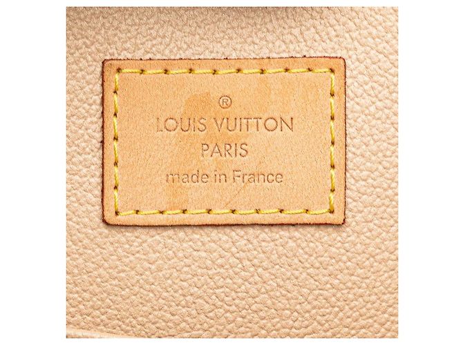 Borsa Monogram Sac Plat Louis Vuitton Metallico Bronzo - vista 8