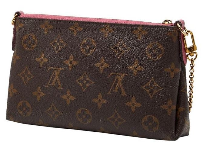 Clutch Pallas Monogram Louis Vuitton Borsa a Mano 2 in 1 Marrone - vista 2