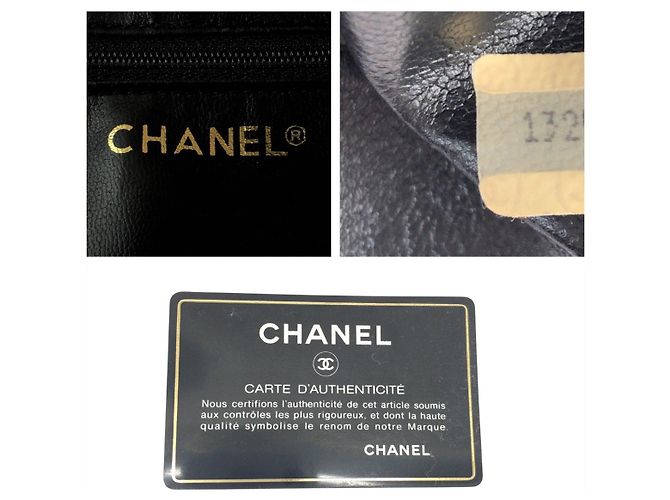 Bicolor Leder Kosmetiktasche von Chanel Schwarz - Ansicht 4