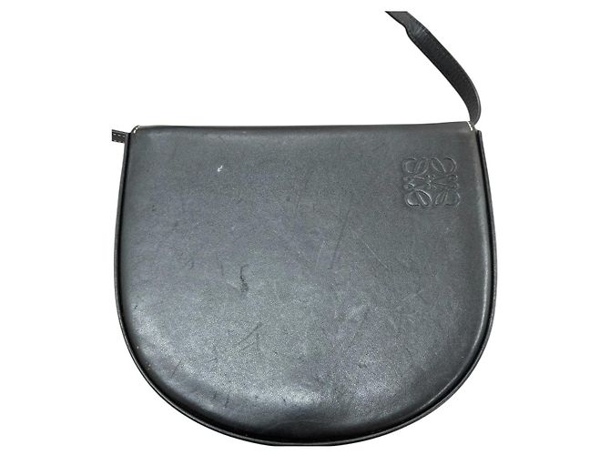 Borsa a tracolla in pelle Loewe con tacco Nero - vista 4