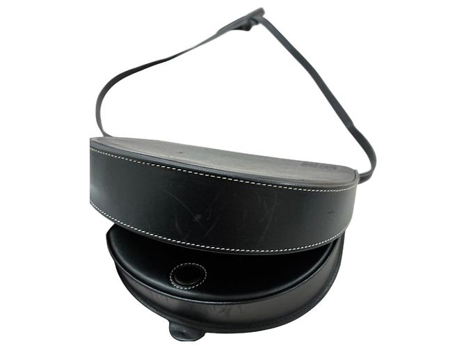Borsa a tracolla in pelle Loewe con tacco Nero - vista 7