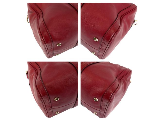 Borsa in pelle Microguccissima 2 in 1 Gucci Rosso - vista 3