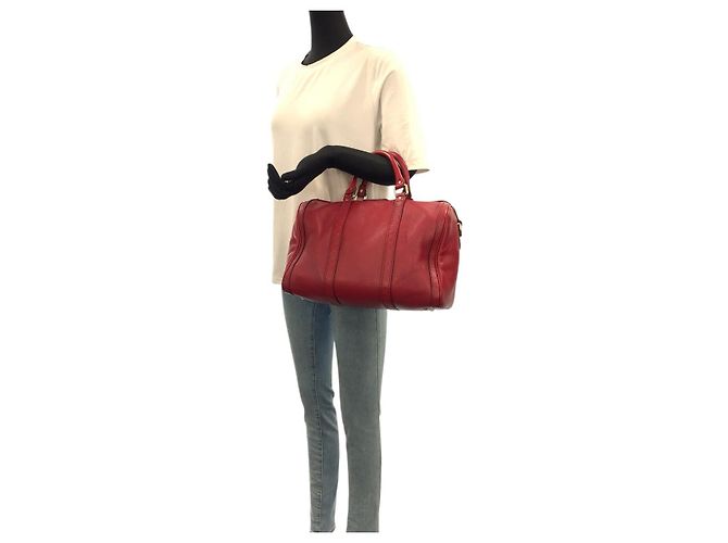 Borsa in pelle Microguccissima 2 in 1 Gucci Rosso - vista 6