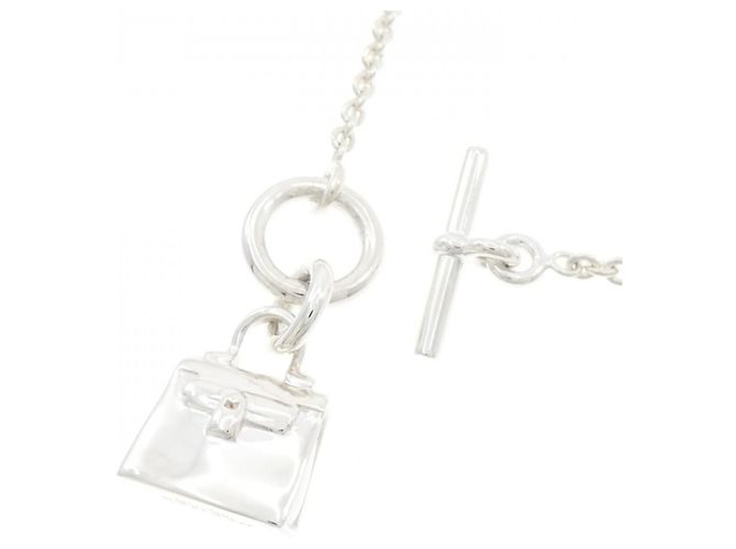 Collana Hermès Amulette Kelly in argento 925 Metallico - vista 5