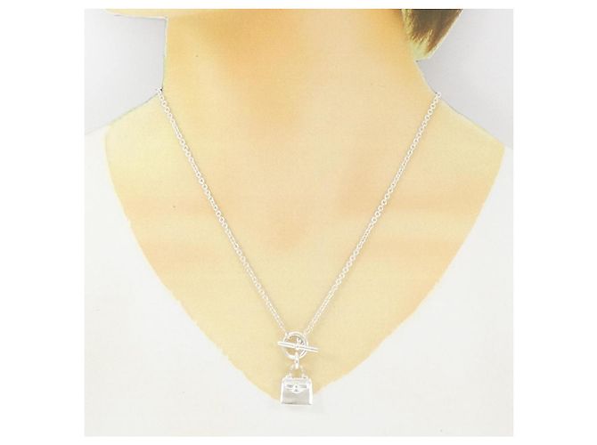 Collana Hermès Amulette Kelly in argento 925 Metallico - vista 6