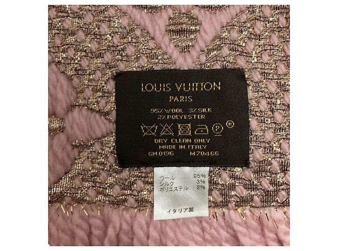 Bufanda Logomania Monograma Louis Vuitton Rosa - vista 2