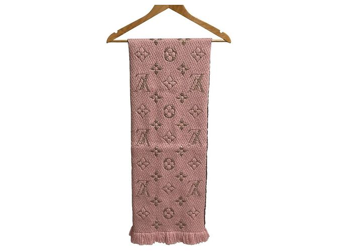 Bufanda Logomania Monograma Louis Vuitton Rosa - vista 5