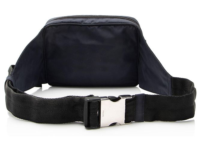 Belt Bag Prada Tessuto Montagna Blu - vista 3