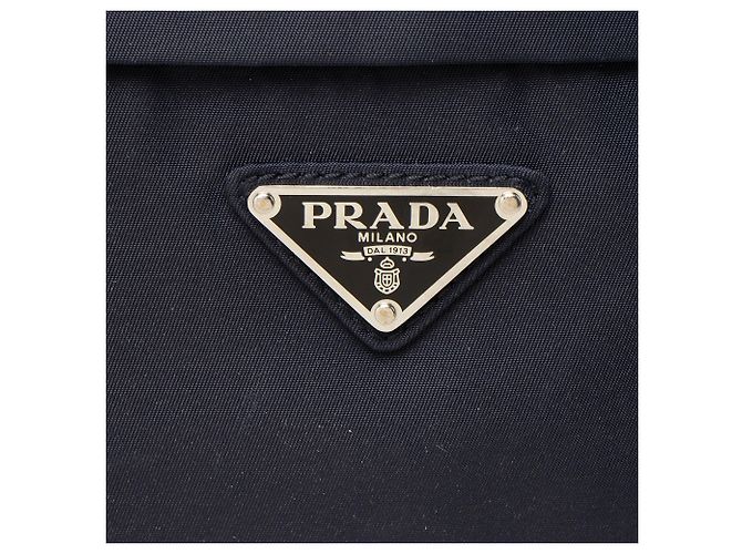Belt Bag Prada Tessuto Montagna Blu - vista 9