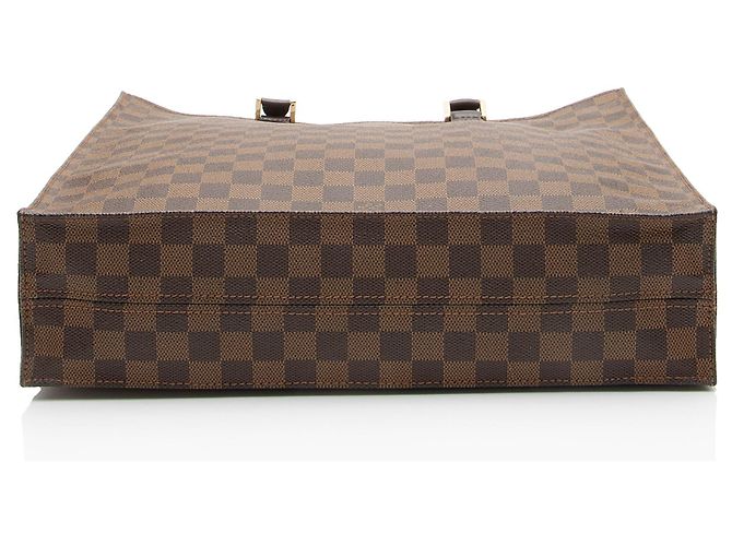Borsa Tote Sac Plat Damier Ebene Louis Vuitton Marrone - vista 4