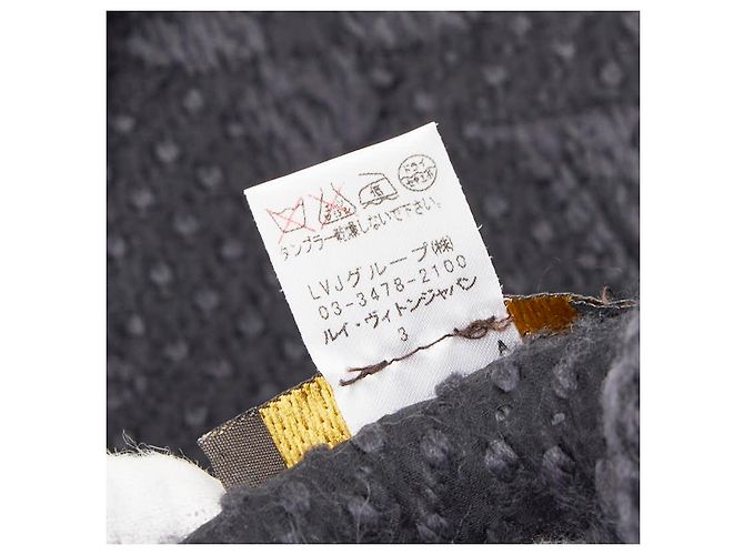 Louis Vuitton Monogramm Logomania Wollseide Schal Schwarz - Ansicht 4