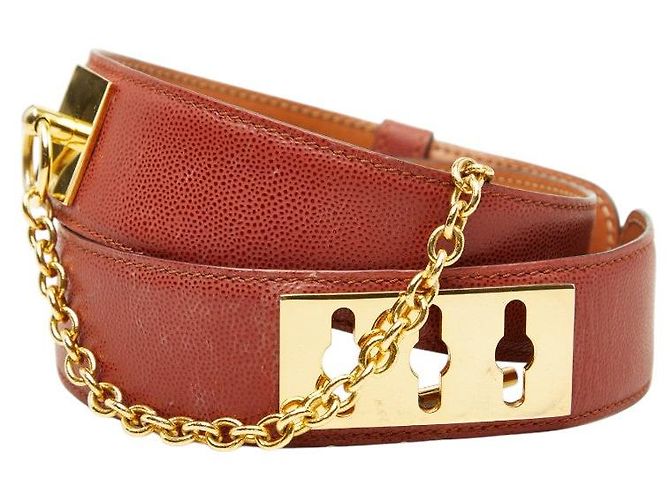 Céline CELINE Leather Belt Brown - view 2