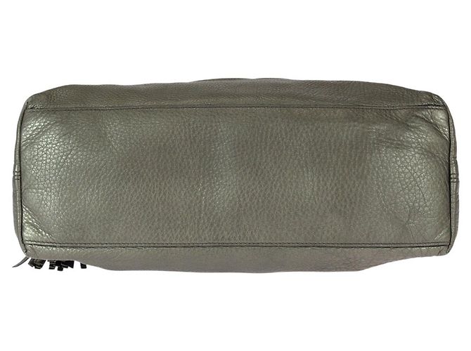 Gucci Soho Leder Tasche mit Quaste Grau - Ansicht 10