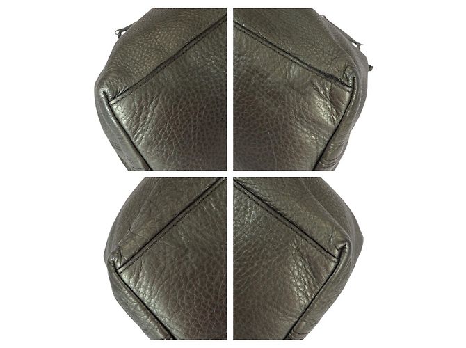 Gucci Soho Leder Tasche mit Quaste Grau - Ansicht 3