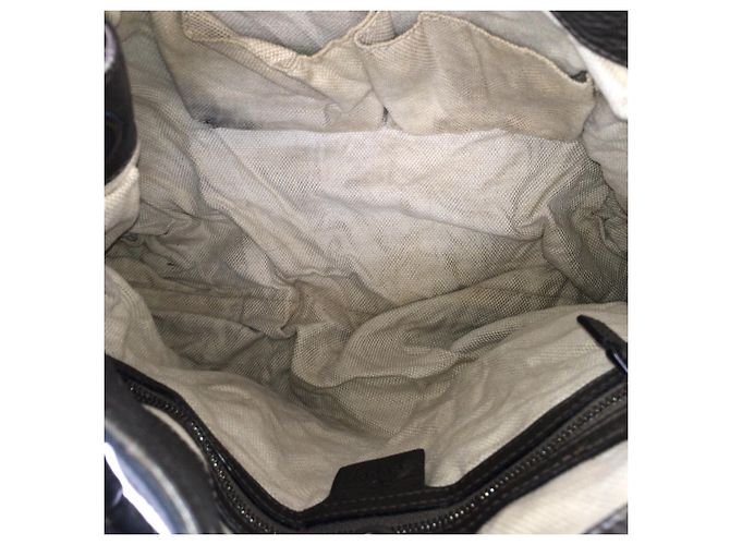 Gucci Soho Leder Tasche mit Quaste Grau - Ansicht 9
