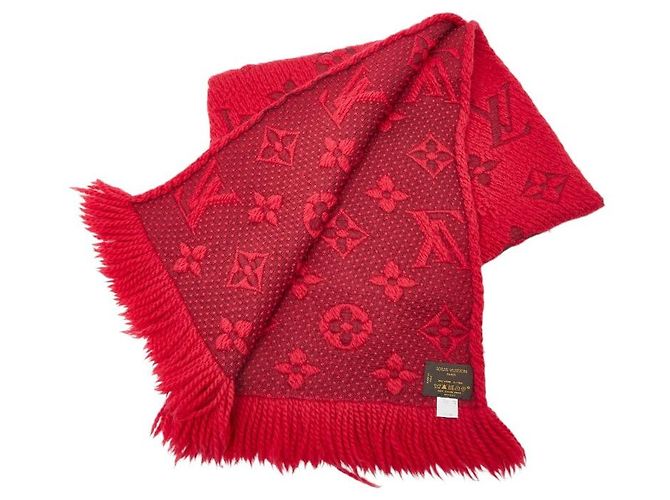 Sciarpa Logomania in Lana e Seta Monogramma Louis Vuitton Rosa - vista 2