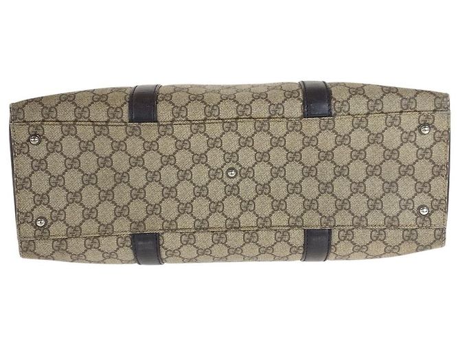 Pasta de couro GG Supreme da Gucci Marrom - vista 10