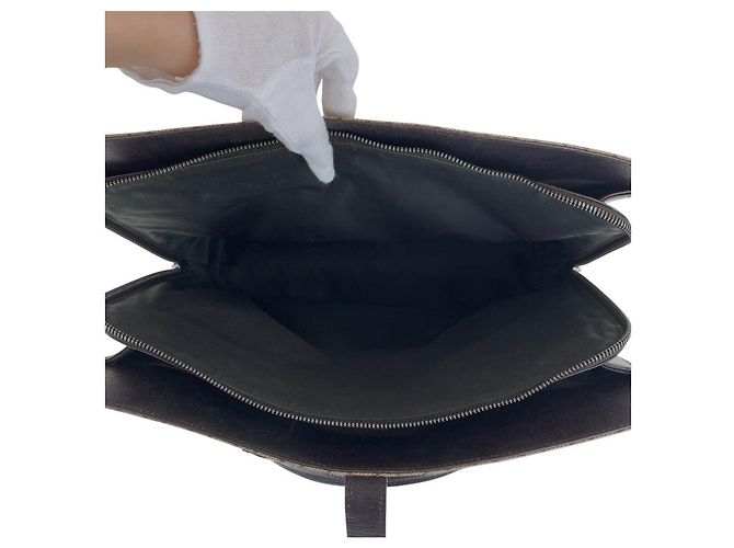 Pasta de couro GG Supreme da Gucci Marrom - vista 9