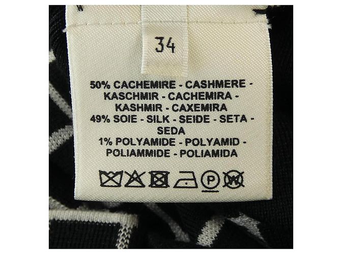 Maglione in cashmere Hermès 34 Marrone Nero - vista 3
