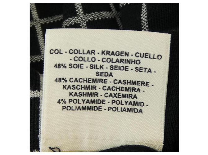 Maglione in cashmere Hermès 34 Marrone Nero - vista 4