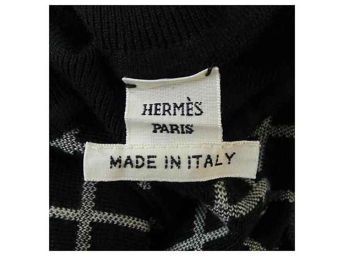 Maglione in cashmere Hermès 34 Marrone Nero - vista 5